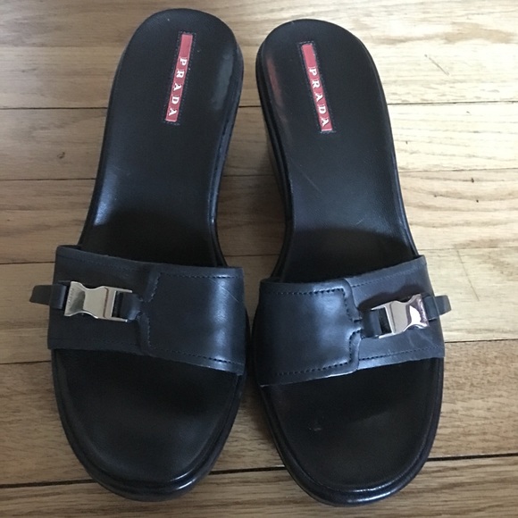 Prada Shoes - Prada vintage ladies wedges size 37.5